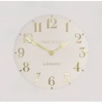 Chantilly Medium Mantel Clock - Oatmeal, Metal
