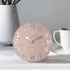 Chantilly Small Mantel Clock - Blush Pink, Metal