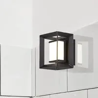 Chaplin Small Rectangular LED Wall Light - Matt Black