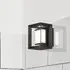 Chaplin Small Rectangular LED Wall Light - Matt Black
