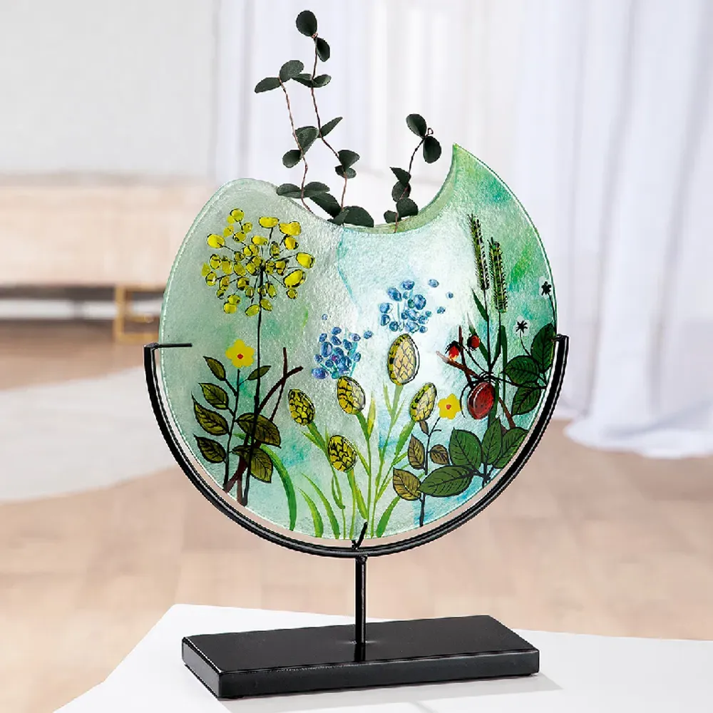 Charlton Small Round Flower Vase - Multicoloured, Glass product