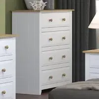 Chatfield 4 Drawer Chest - White, Oak