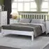 Chatfield Double Bed Frame - White, Oak