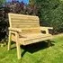 Chatham 2-Seater Garden Bench - Natural, FSC Wood