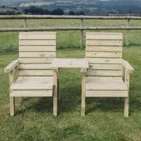 Chatham Straight Garden Love Seats - Natural