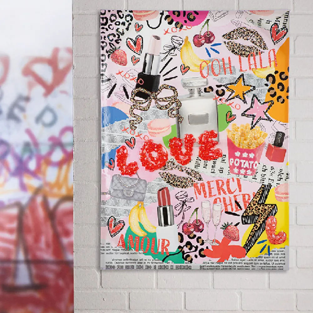 Cheam Vogue Pop Wooden Wall Art - Multicoloured product