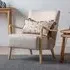 Chedworth Fabric Armchair with Wooden Frame - Natural