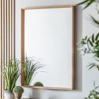 Chelan Rectangular Wall Mirror - Oak, Wood alternate view