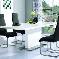 Chemnitz High Gloss Dining Table - White