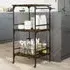 Cheney 2-Shelf Kitchen Trolley - Smoked Oak