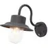 Chesham PIR Wall Light - Clear, Textured Black
