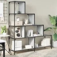 Chester 6-Shelf Bookcase - Grey, Engineered Wood