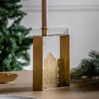 Cheswick Small Iron Candle Holder - Gold