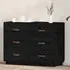 Cheta 6 Drawer Chest - Black, Pinewood