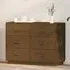 Cheta 6 Drawer Chest - Brown, Pinewood