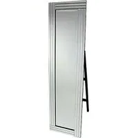 Cheval Triple Bar Floor Standing Mirror - Silver