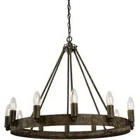 Chevalier 12 Light Ceiling Pendant - Aged Metal