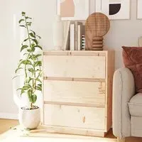 Chevis 3 Drawer Chest - Natural, Pinewood