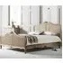 Chia Super King Size Bed Frame - Weathered, Cane