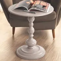 Chico Metal End Table - Grey, Metal