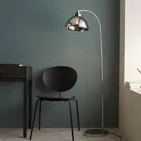 Chico Task Floor Lamp with Adjustable Head - Bright Nickel