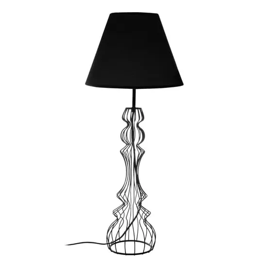 Chicoya Table Lamp - Black, Metal