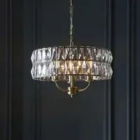 Chieti 3 Lights Ceiling Pendant Light - Antique Brass
