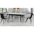Chieti Extending Dining Table with 6 Chairs - Grey, Sintered Stone