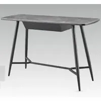 Chieti Glass Top Console Table - Grey, Black