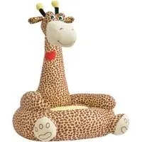 Chillicothe Children Giraffe Chair - Brown, Polyester