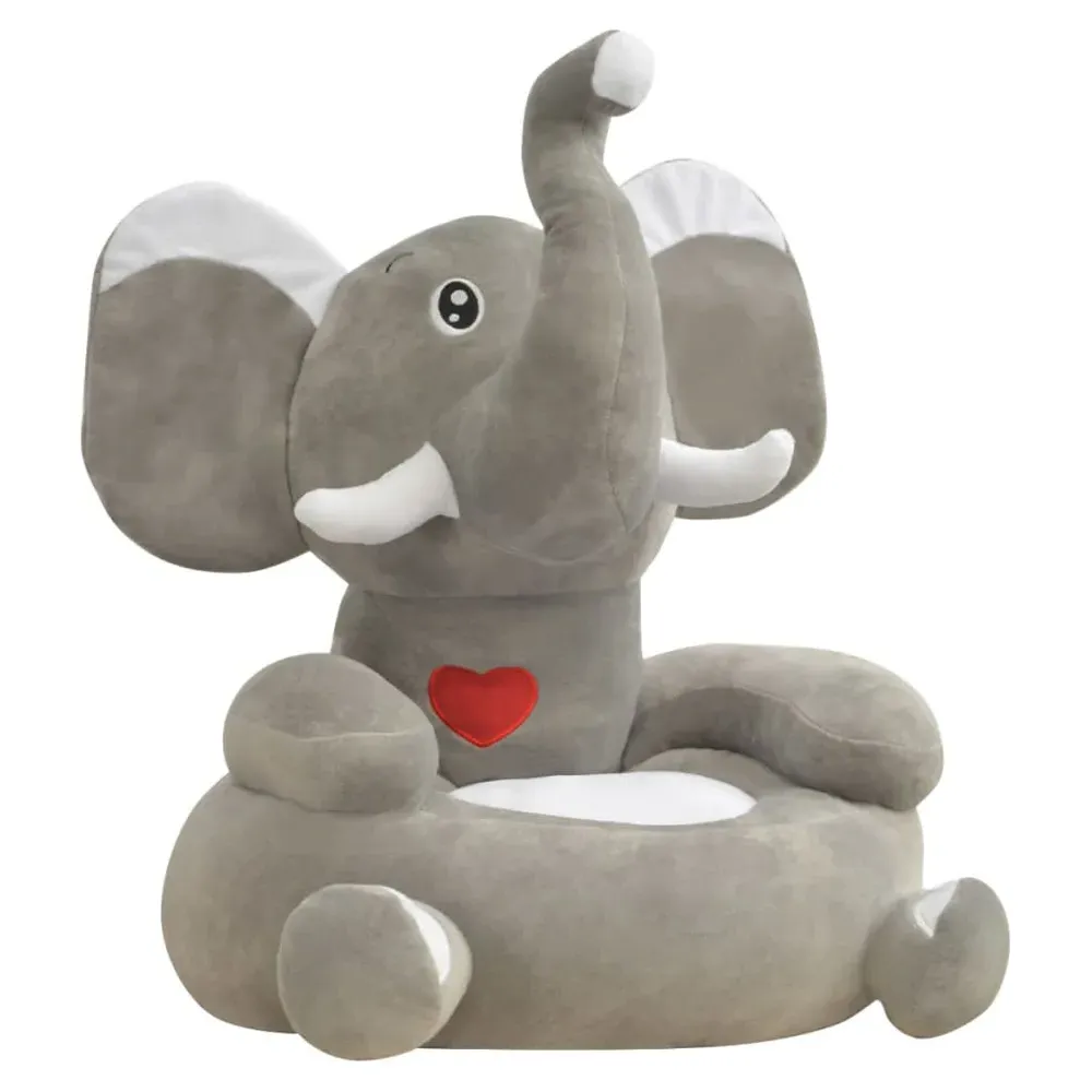 Chillicothe Elephant Children's Chair - Grey, Polyester product