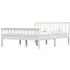 Chilliwack Double Bed Frame - White, Pinewood