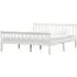 Chilliwack King Size Bed Frame - White, Pinewood