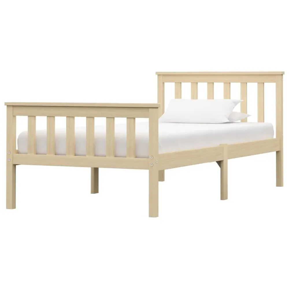 Chilliwack Single Bed Frame - Light Wood, Pinewood image