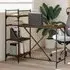 Chiltern Laptop Desk with 4 Shelves - Brown Oak