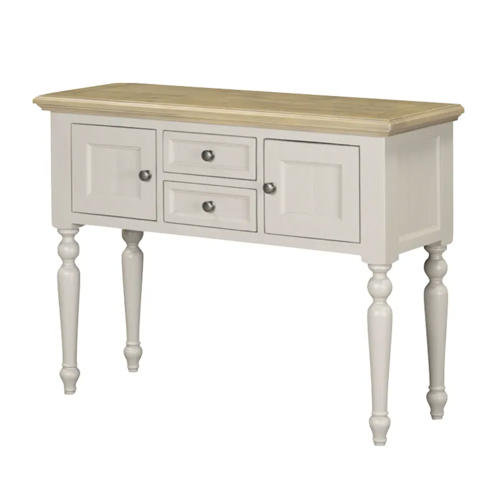 Chilton Console Table with 2 Doors & 2 Drawers - Grey, Wood product