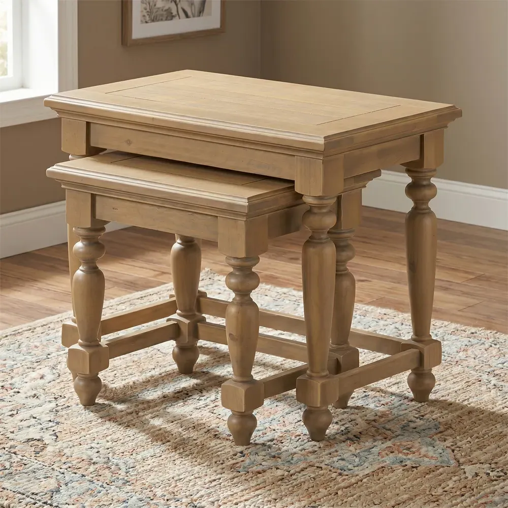 Chilton Nest of 2 Tables - Natural, Pine product
