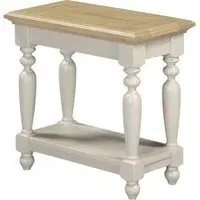 Chilton Rectangular Side Table - Grey, Pine alternate view