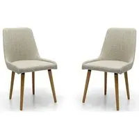 Chioa Dining Chairs in Pair - Natural, Oak
