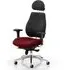 Chiro Headrest Office Chair - Black, Ginseng Chilli