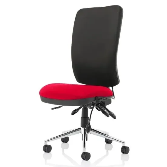 Chiro High Back Office Chair - Black, Bergamot Cherry image