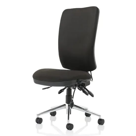 Chiro High Back Office Chair - Black, Fabric