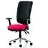 Chiro High Back Office Chair with Arms - Black, Bergamot Cherry