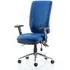 Chiro High Back Office Chair with Arms - Blue, Fabric