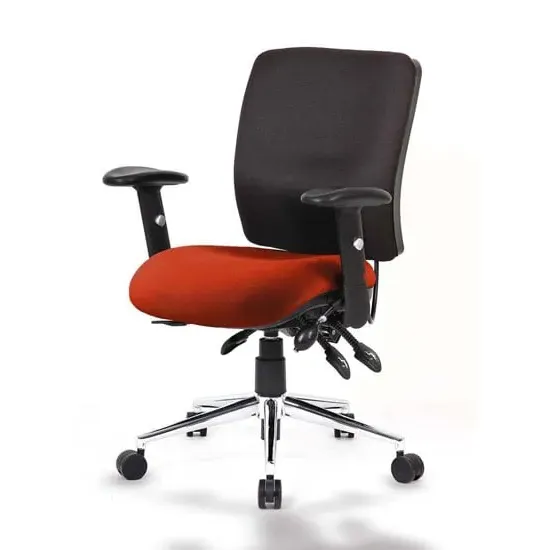 Chiro Medium Back Office Chair - Tabasco Red