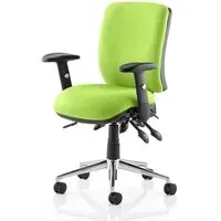 Chiro Medium Back Office Chair with Arms - Myrrh Green