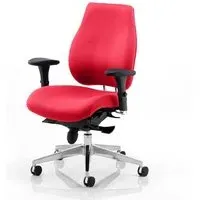 Chiro Plus Ergonomic Office Chair with Arms - Bergamot Cherry