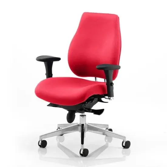 Chiro Plus Ergonomic Office Chair with Arms - Bergamot Cherry