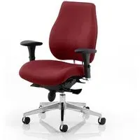 Chiro Plus Ergonomic Office Chair with Arms - Ginseng Chilli