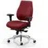 Chiro Plus Ergonomic Office Chair with Arms - Ginseng Chilli